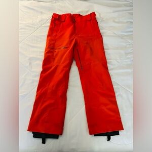 Spyder Ski Pants Heavy Duty Orange Great Condition